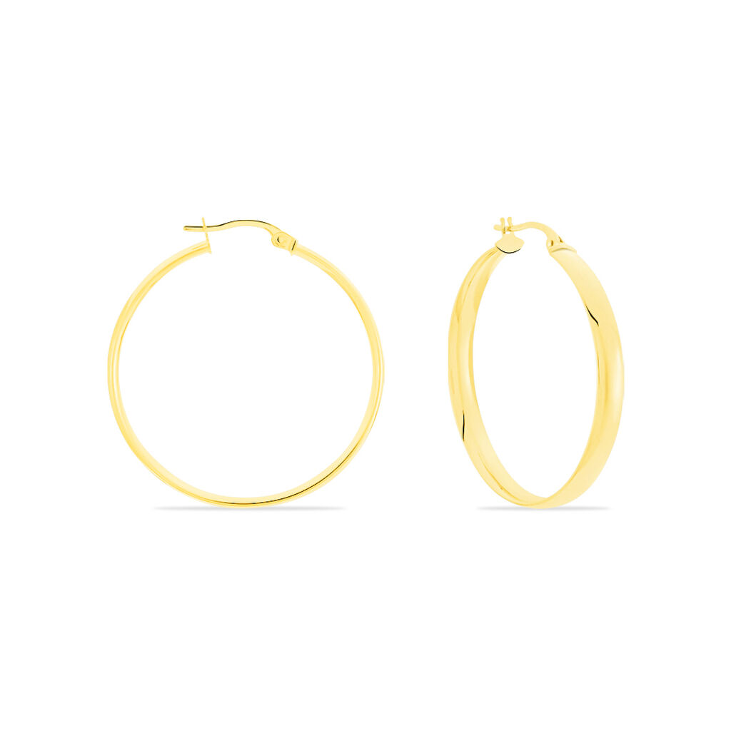 Damen Creolen Gold 375 (9 Karat) B 1,5 mm