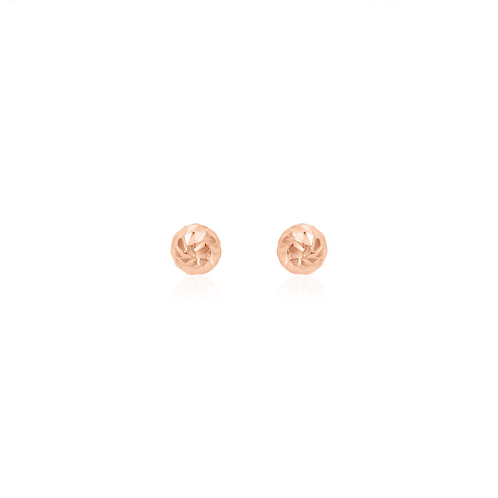 JOSEFA Damen Ohrstecker Silber rosevergoldet 925 Ball - Ohrstecker Damen | OROVIVO