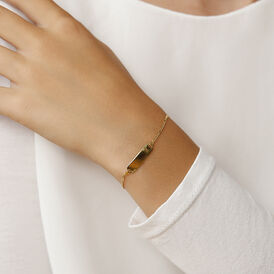 Kinder Id Armband Figarokette Gold 375 Gravierbar - ID-Armbänder Kinder | OROVIVO