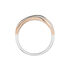 MERY Damen Ring Silber Bicolor Silber/Ros&eacute;gold 925 Zirkonia Wei&szlig; 0,28 ct B 4 mm