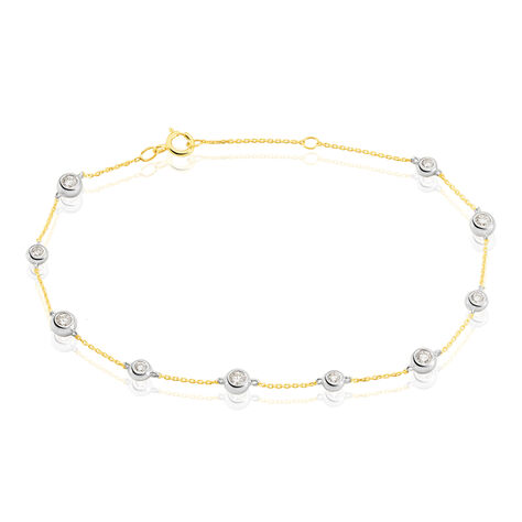 Damenarmband Gold 750 Diamanten 0,4ct Bicolor  - Armbänder Damen | OROVIVO
