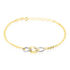 LOUISA Damen Armband Gold Bicolor 375 (9 Karat) Kettenglieder