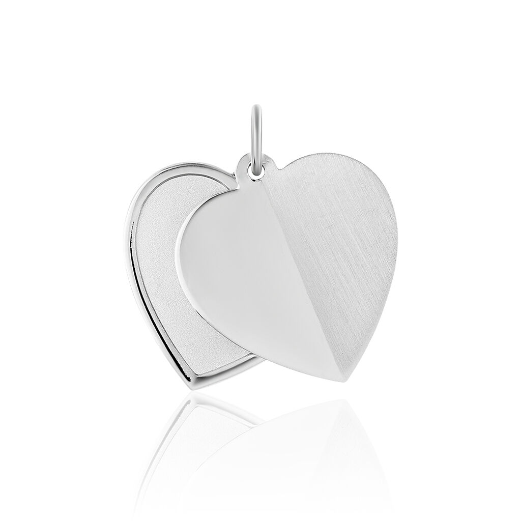 Anhänger Silber 925 Herz Medaillon Wyona - Anhänger mit Gravur Damen | OROVIVO