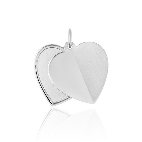 Anhänger Silber 925 Herz Medaillon Wyona - Anhänger mit Gravur Damen | OROVIVO