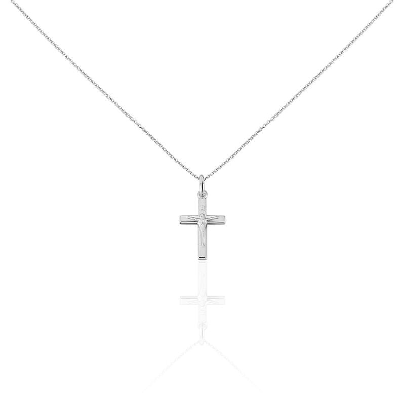 Damen Collier Silber 925 Religi&ouml;ses Kreuz - Halsketten Damen | OROVIVO