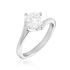 Symphonie Damen Ring Wei&szlig;gold 750 (18 Karat) Synthetischer Diamant Wei&szlig; 1,02 ct