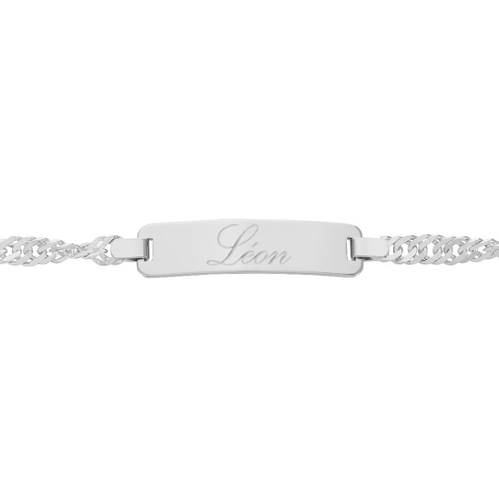 SINGAPUR S ID Unisex ID Armband Silber 925 Rechteckig B 3,4 mm