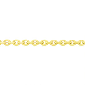 Unisex Ankerkette Gold 375 Diamantiert 45cm - Ketten ohne Anhänger Unisex | OROVIVO