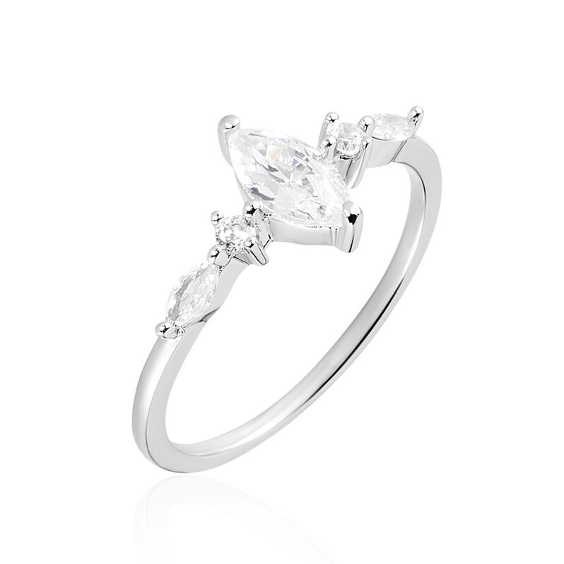 Bague Heilyn Argent Weiss Oxyde De Zirconium - Spannringe Damen | OROVIVO