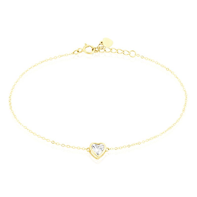 Bracelet Or Jaune Idony Oxyde De Zirconium - Spannringe Damen | OROVIVO