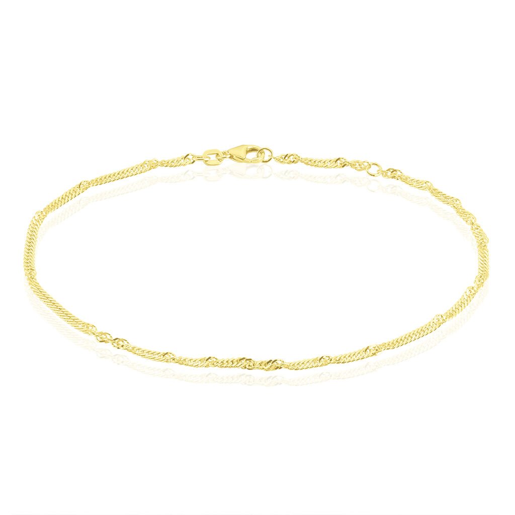 SINGAPUR S FUSS Damen Fußkette Silber vergoldet 925 B 2,4 mm - Für Partnerin Damen | OROVIVO
