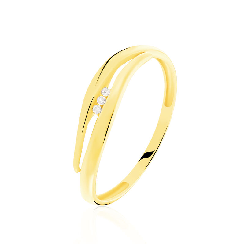 Bague Paulia Or Jaune Diamant - Spannringe Damen | OROVIVO