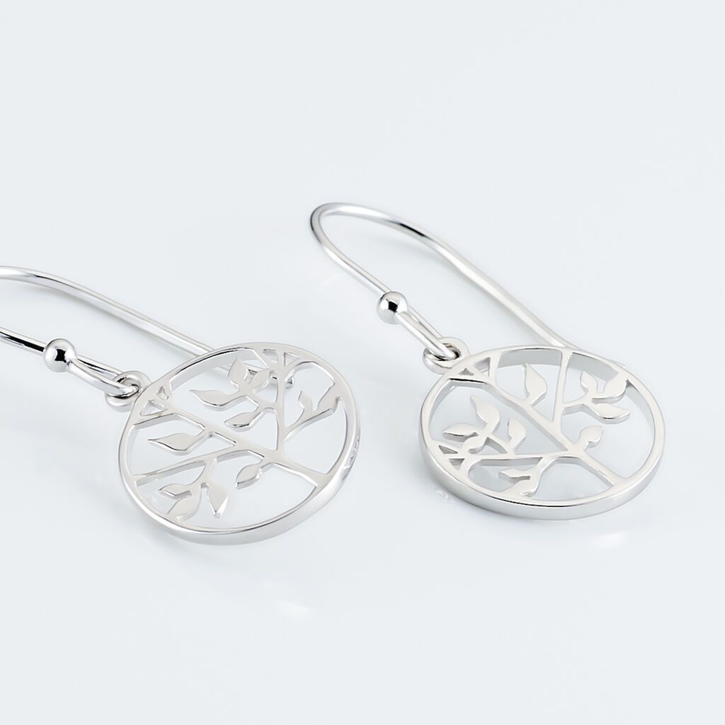 MELY Damen Ohrringe Lang Silber 925 Baum