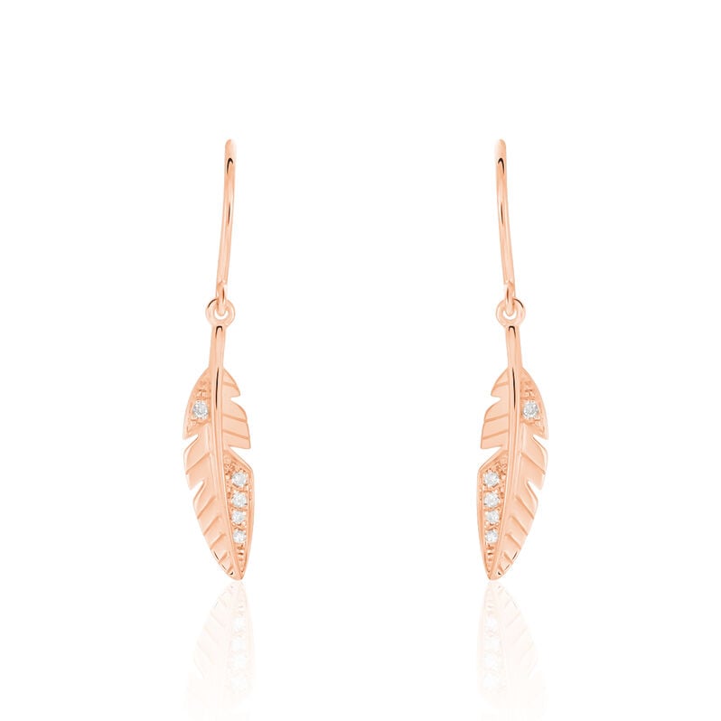 Boucles D'oreilles Or Rose Clodie - Spannringe Damen | OROVIVO