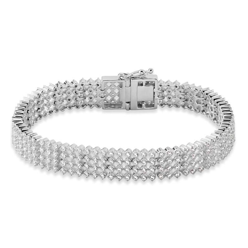Bracciale Tennis Silver Elegance Argento Rodiato Cubic Zirconia - Spannringe Damen | OROVIVO