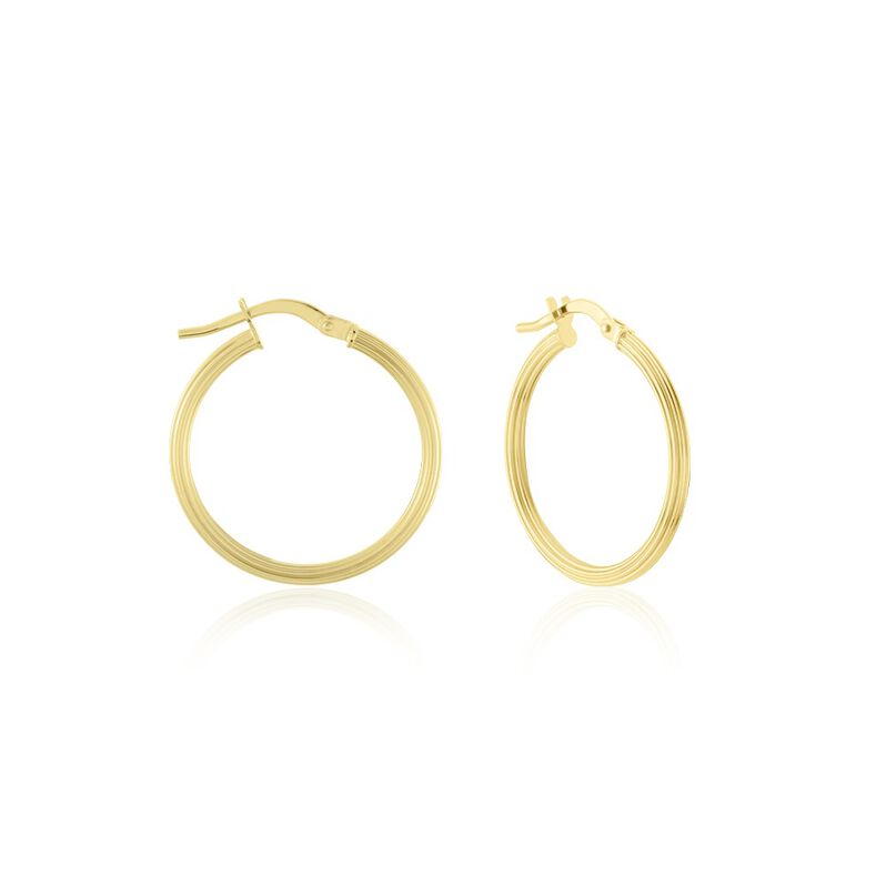 Creoles Or Jaune Miempie - Spannringe Damen | OROVIVO