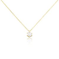Damen Collier Gold 750 synthetischer Diamant 0,52ct Sonate