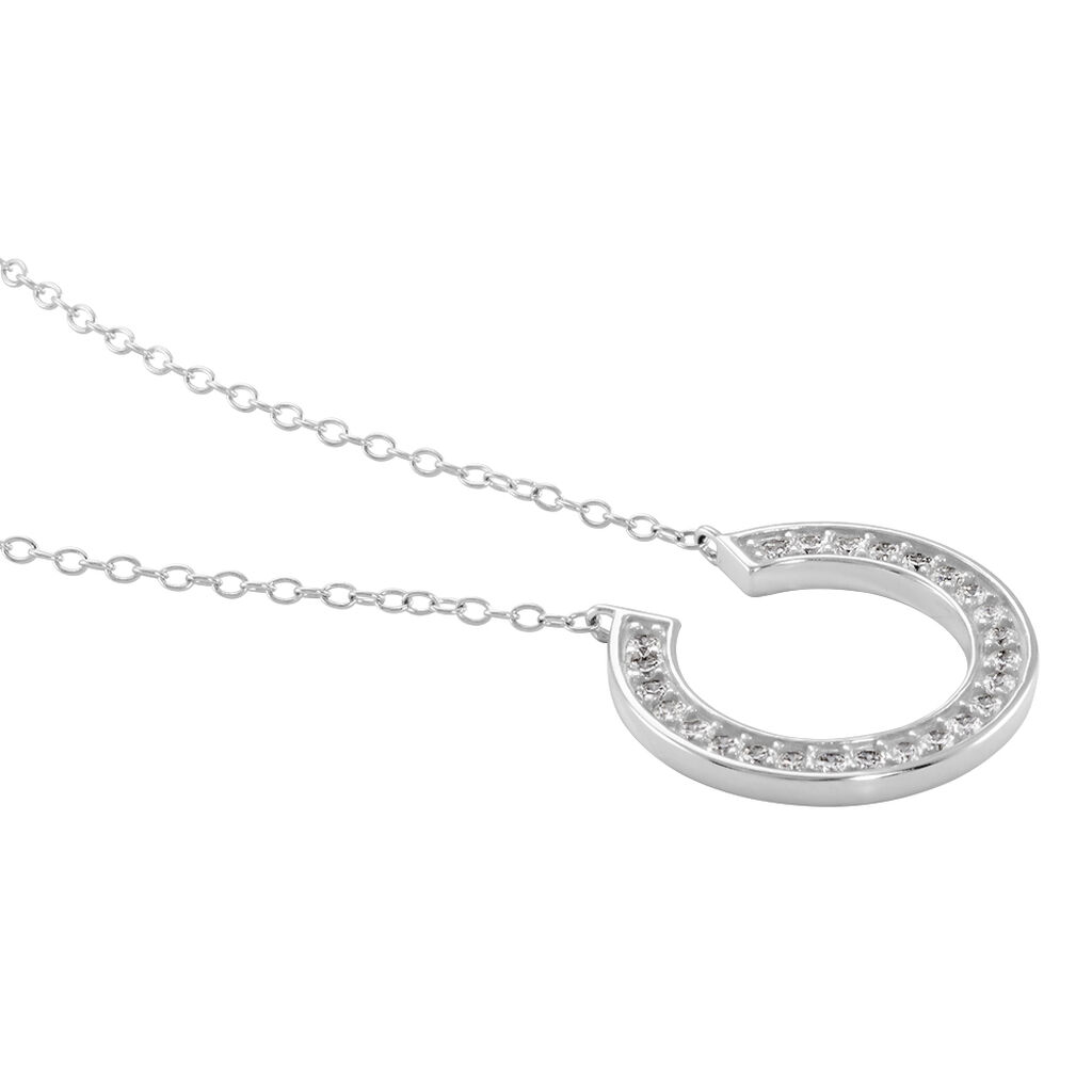 Damen Collier Silber 925 Zirkonia Halbkreis Medina 1,15mm - Halsketten Damen | OROVIVO