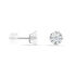 Damen Ohrstecker Weißgold 375 Zirkonia 6mm - Ohrstecker Damen | OROVIVO
