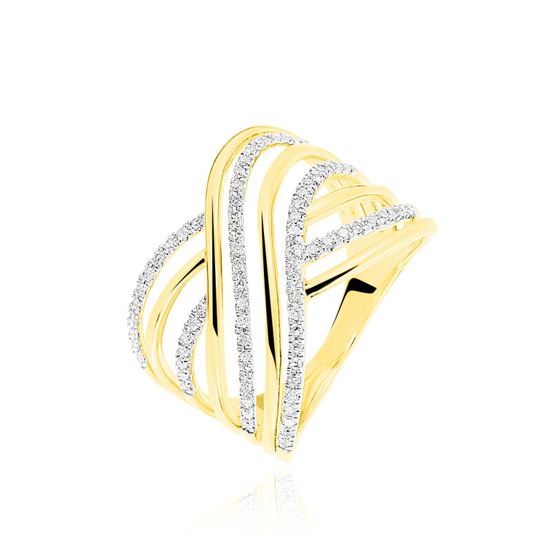 Bague Louange Or Jaune Diamant - Spannringe Damen | OROVIVO