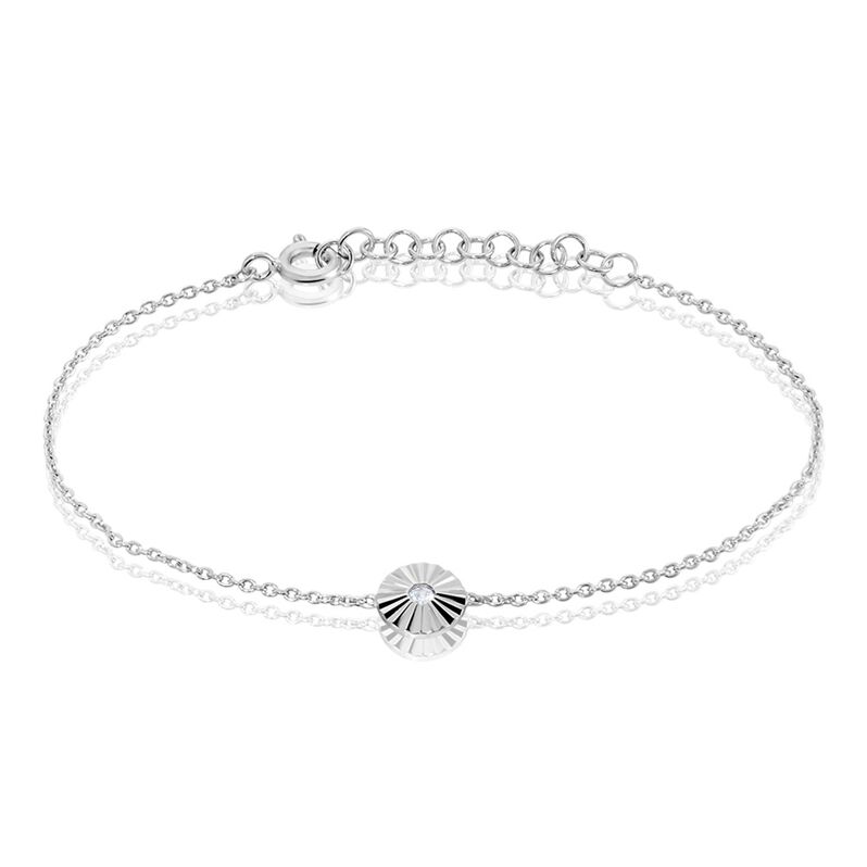 Collier Valente Argent Rhodié Oxydes De Zirconium - Spannringe Damen | OROVIVO