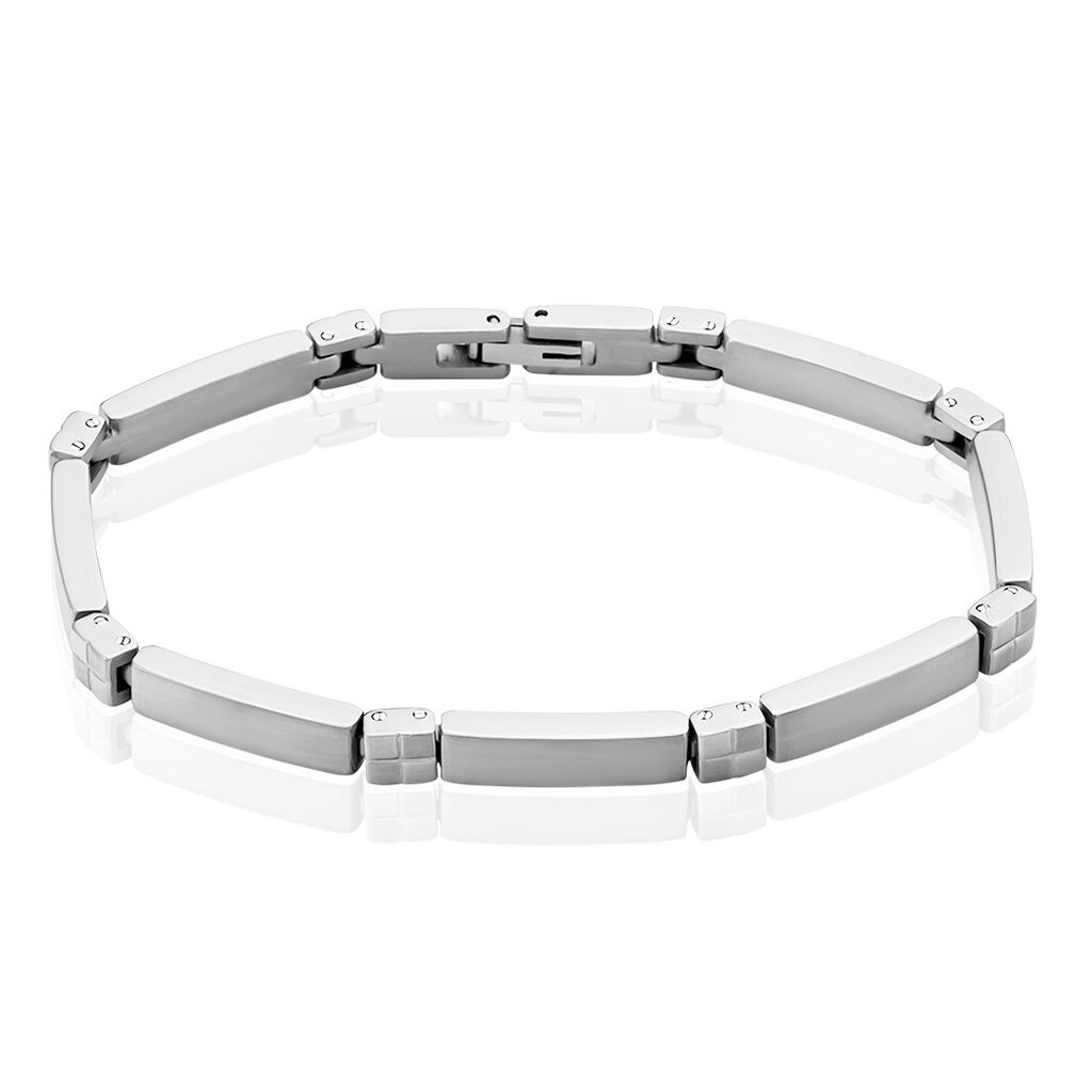 GEMMA Damen Armband Titan Viereck B 5 mm, Armband ohne Stein