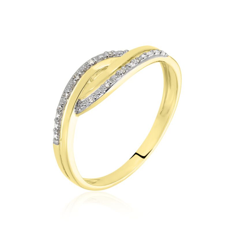 Bague Or Jaune Ignatza Diamants - Spannringe Damen | OROVIVO