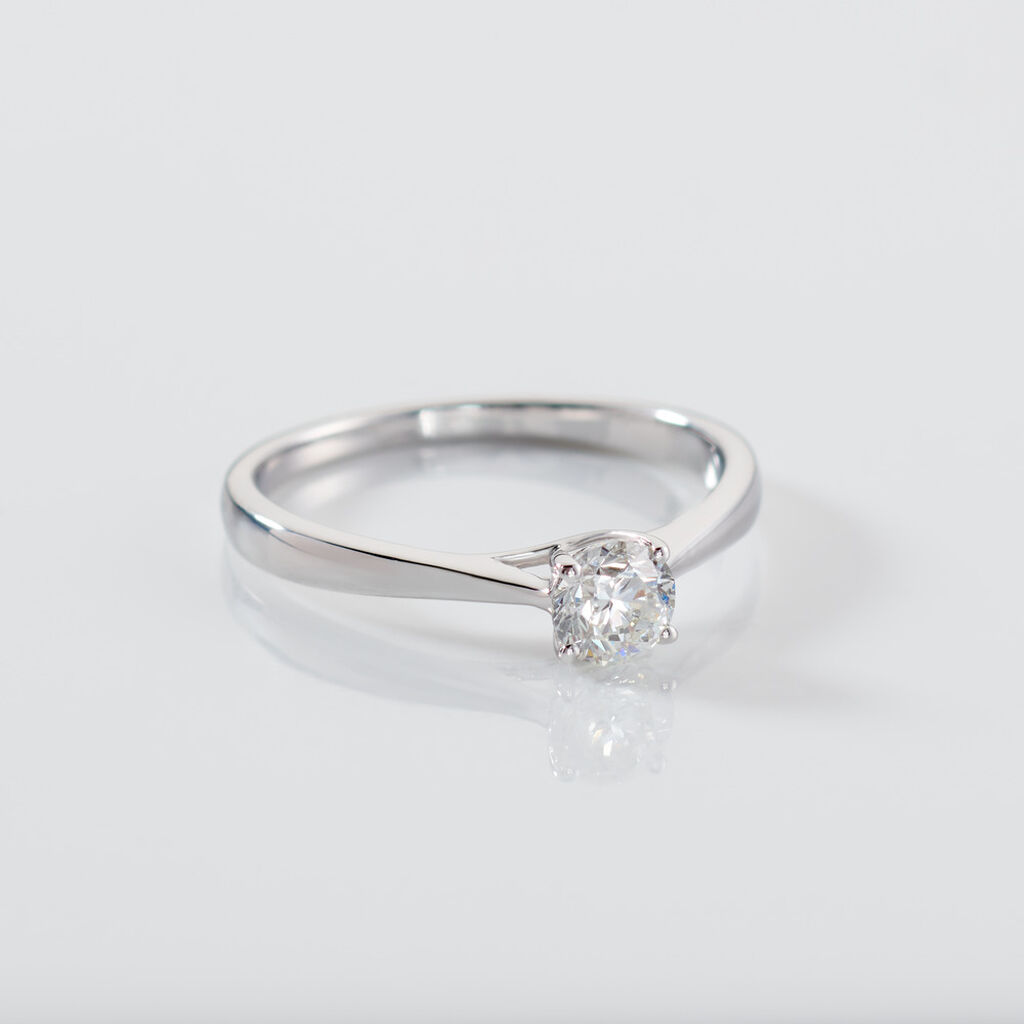 VICTORIA Damen Ring Wei&szlig;gold 585 (14 Karat) Diamant Wei&szlig; 0,52 ct