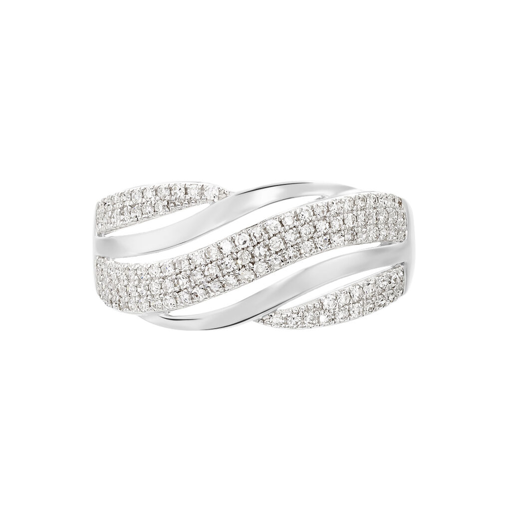 Bague Phaedra Or Weiss Vague Diamants - Spannringe Damen | OROVIVO