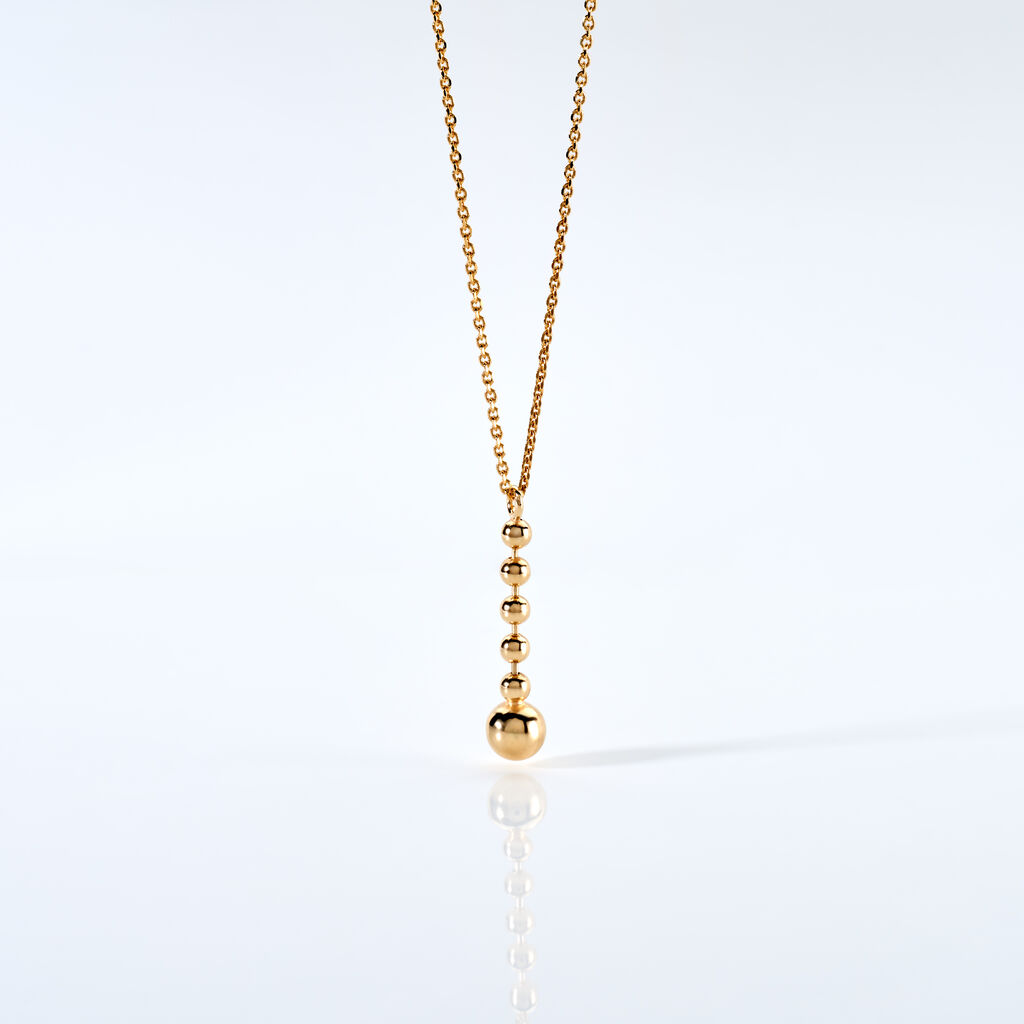 LOTTA Damen Collier Silber vergoldet 925 B 0,8 mm