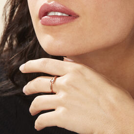 Spannring Roségold 375 Diamant 0,05ct - Ringe mit Edelsteinen Damen | OROVIVO