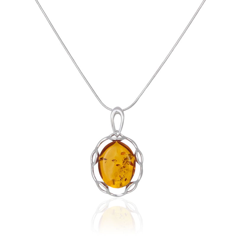 Collier Mallorie Argent Blanc Ambre - Spannringe Damen | OROVIVO