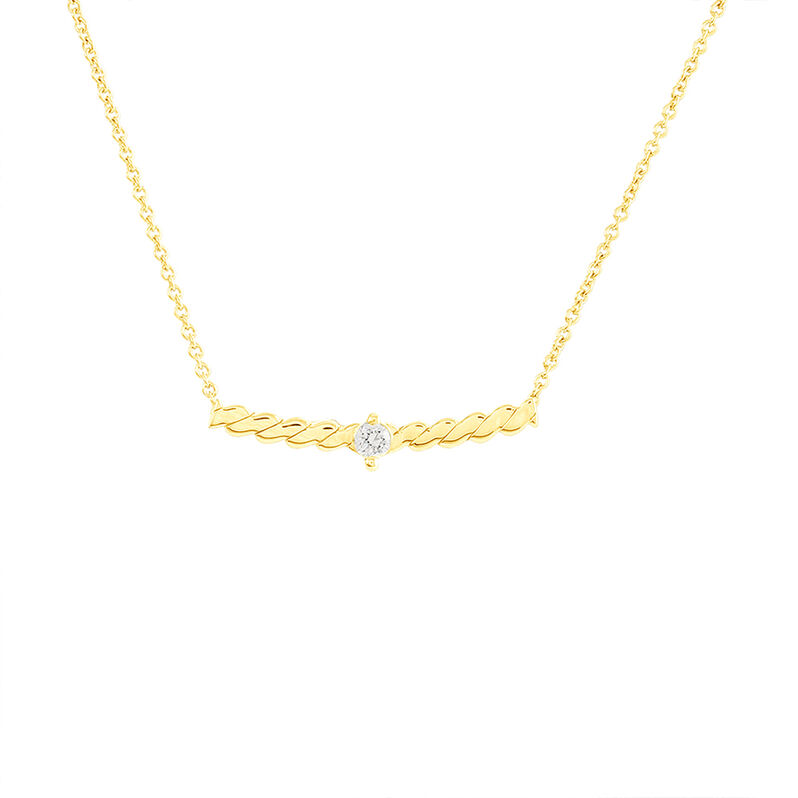 Collier Duo Or Jaune - Spannringe Damen | OROVIVO