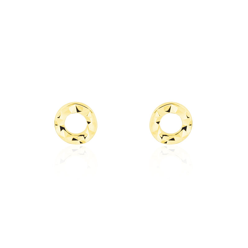 Boucles D'oreilles Puces Berangere Cercle 3 Or Jaune - Spannringe Damen | OROVIVO
