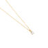 AURELA Damen Collier Gold 585 (14 Karat) Synthetischer Diamant Wei&szlig; 0,25 ct