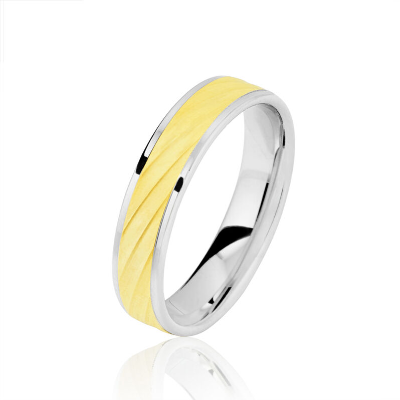 Alliance Cleonice Ruban Plat Or Bicolore - Spannringe Familie | OROVIVO