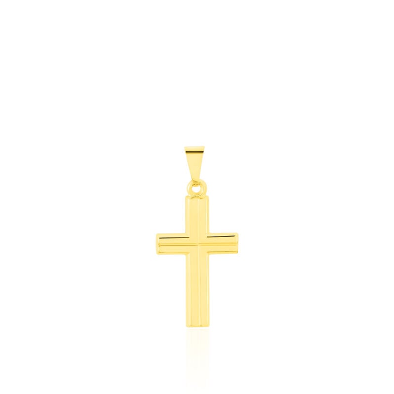 ALYSSA KREUZ 10 Unisex Anh&auml;nger Gold 333 (8 Karat) Religi&ouml;ses Kreuz - Schmuckanh&auml;nger Unisex | OROVIVO