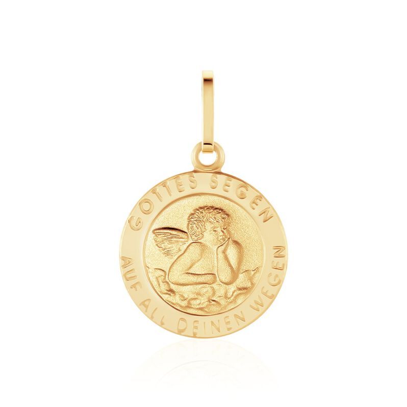Anhänger Gold 585 Schutzengel - Schmuckanhänger Familie | OROVIVO