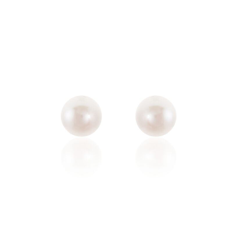 Damen Perlenohrringe Gold 585 Akoyaperlen 6-6,5mm - Ohrstecker Damen | OROVIVO