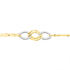 LOUISA Damen Armband Gold Bicolor 375 (9 Karat) Kettenglieder