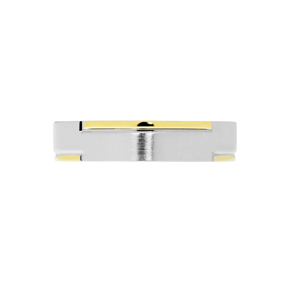 Alliance Mamassa Ruban Plat Or Bicolore - Spannringe Unisex | OROVIVO
