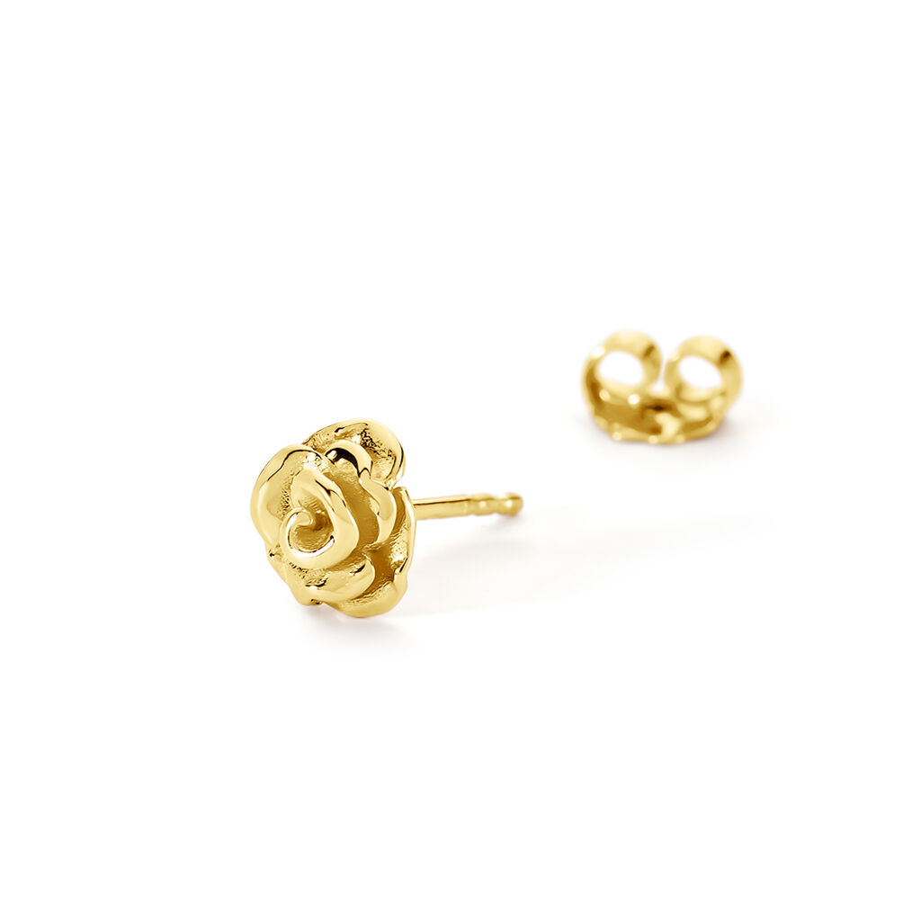 ROSALIA Damen Ohrstecker Silber vergoldet 925 Rosette - Ohrstecker Damen | OROVIVO