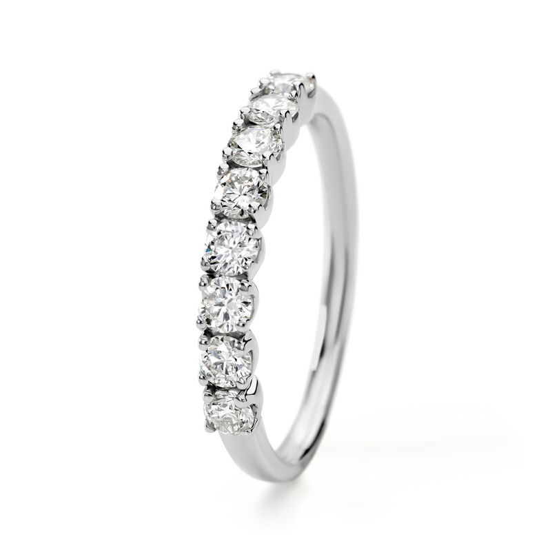 Demi Alliance Eloise Platine Weiss Diamant - Spannringe Damen | OROVIVO
