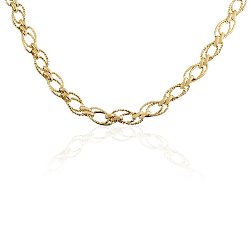 Collier Sautoir Plaque Or Lezou - Spannringe Damen | OROVIVO