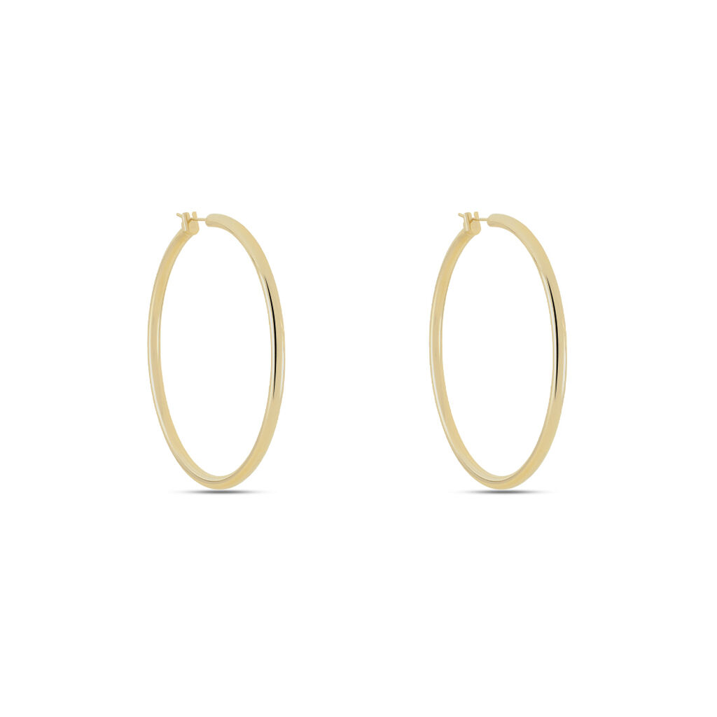 Damen Creolen Messing Gold plattiert - Creolen Damen | OROVIVO