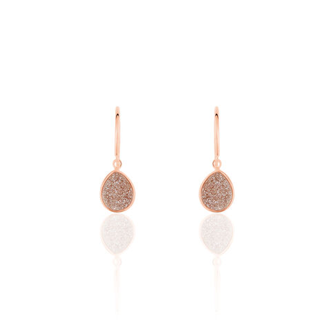 Damen Ohrhänger Silber 925 Rosé Vergoldet Achat - Ohrhänger Damen | OROVIVO