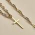 Kreuz Anhänger Gold 333 Saphira - Kreuzanhänger Unisex | OROVIVO