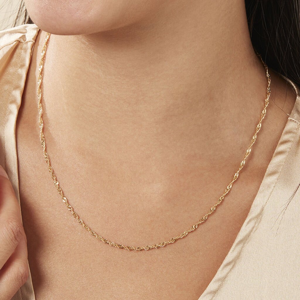Damen Singapurkette Gold 375  - Halsketten Damen | OROVIVO
