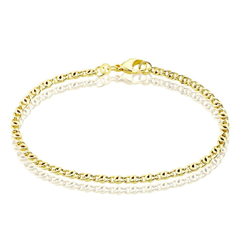 Damenarmband Panzerkette Gold 375  - Armketten Damen | OROVIVO