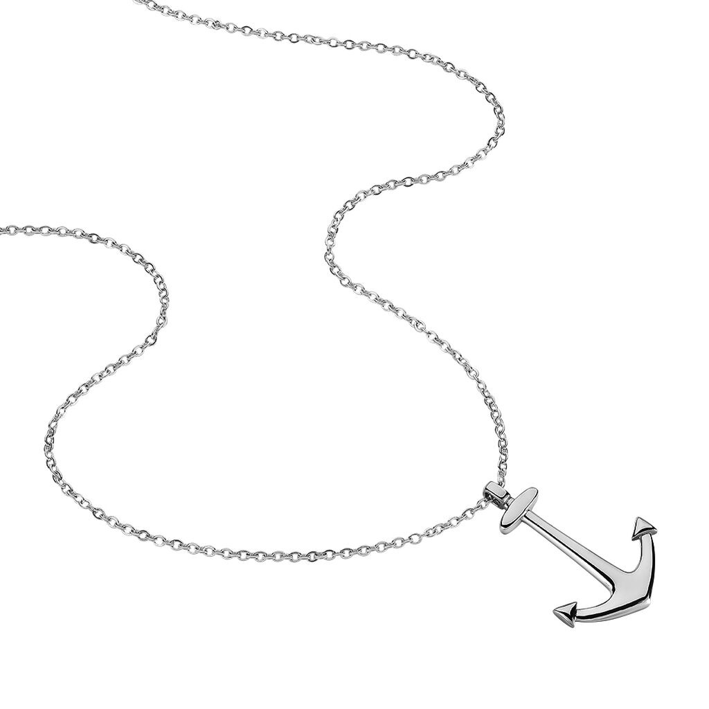 Collier Cedric Acier Blanc - Spannringe Herren | OROVIVO